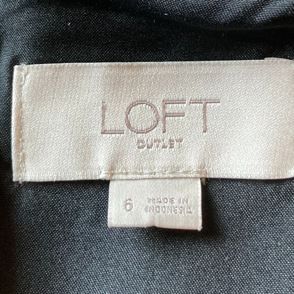 Loft Outlet Skirt Sparkly Black Red White Blend - Picture 4 of 9